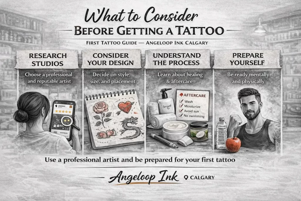 tattoo aftercare healing process fine line script anime tattoo angeloop ink calgary