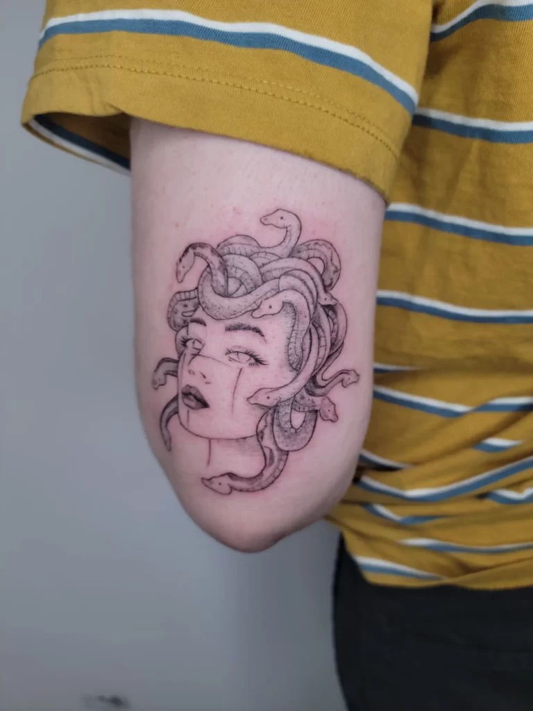 medusa tattoo scaled