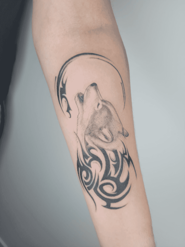 tribal wolf tattoo toronto
