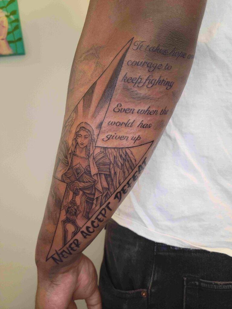 angel tattoo