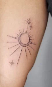 8 Moon and Stars Fine Line Tattoo Ideas and Meaning