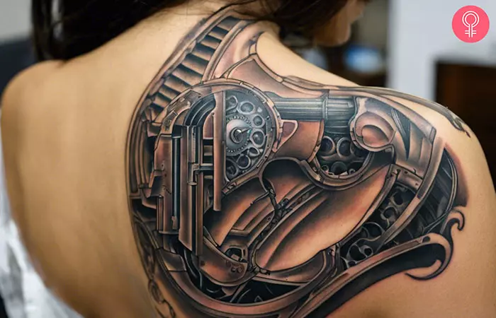 Cyberpunk Tattoos Calgary Futuristic Neon and Custom Sci-Fi Ink | Angeloop Ink 2 Biomechanical Tattoos