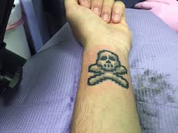 Tattoo Gallery 3 Pixilated ghost tattoo